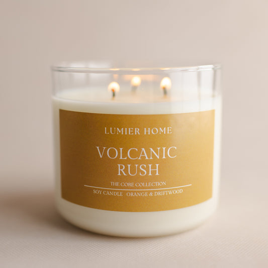 Volcanic Rush 3-wick Soy Candle